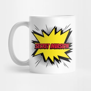 secret invasion comic kapow style artwork. Mug